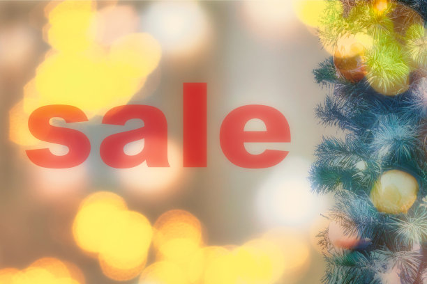 节日期间模糊的圣诞彩灯图片下载