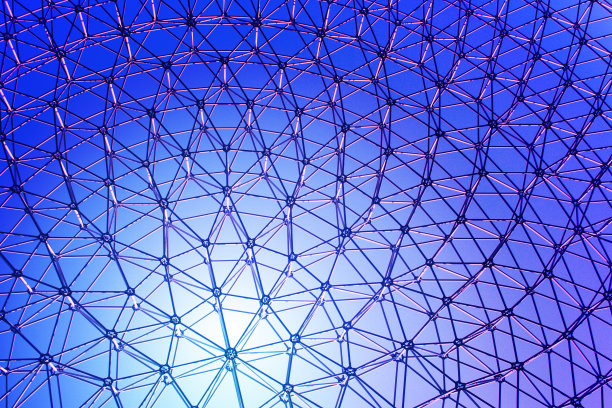 由玻璃制成的未来几何图案图片下载