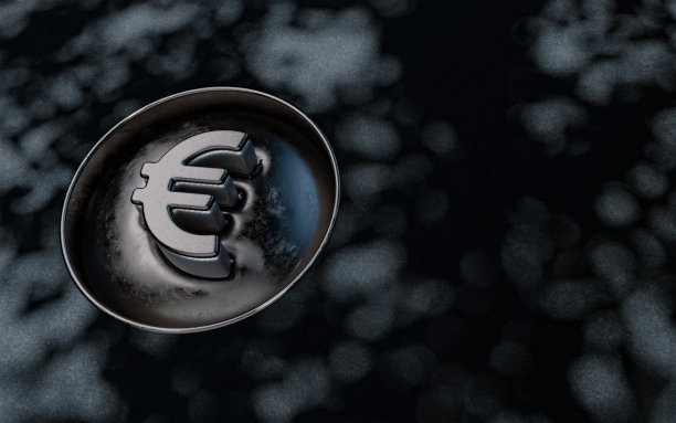 欧洲标志的标志性背景，古老的复古黑色金属写实的外观与图片下载