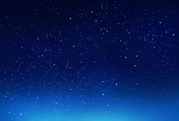 美丽的水彩风格的夜空插画图片下载