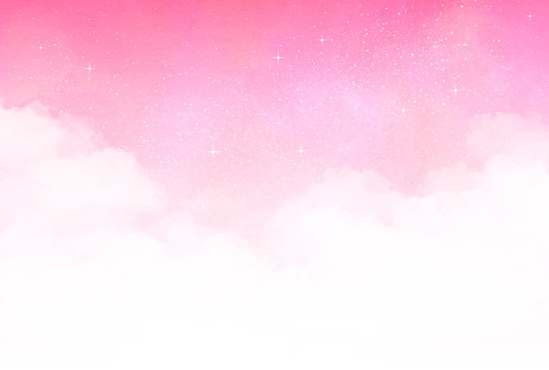 阳光灿烂的天空，色彩柔和的背景插画图片下载