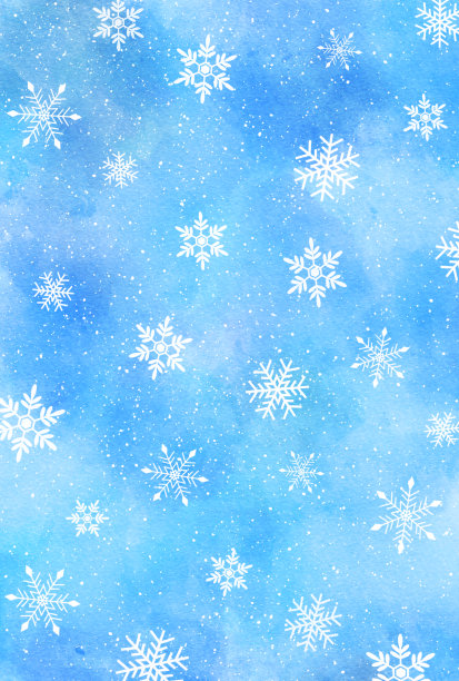 美丽的雪花图案背景插图图片下载