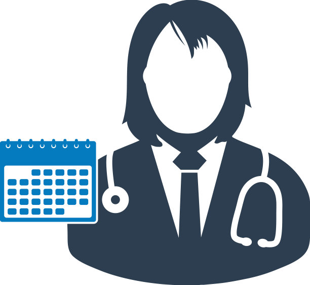 医生预约图标扁平风格eps图片下载