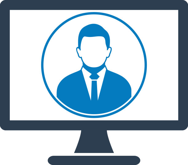 在线商务服务图标扁平风格eps图片下载