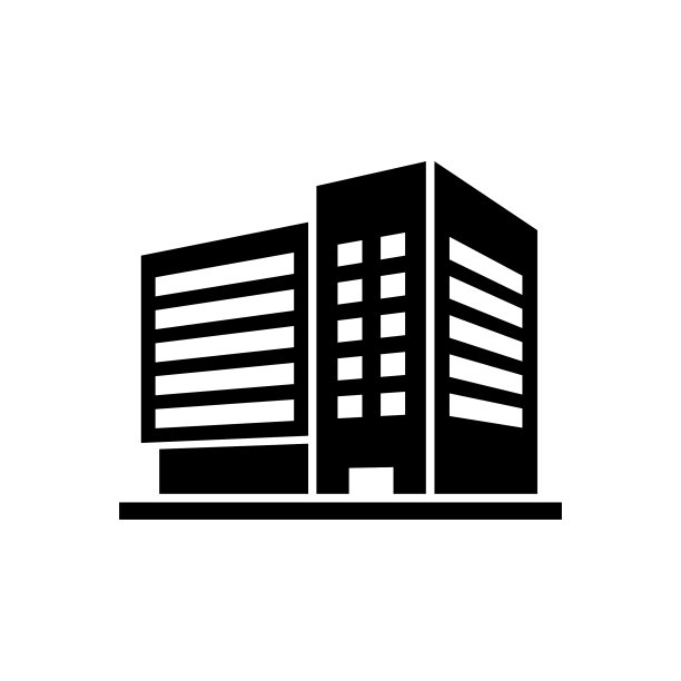 现代公寓房屋字形图标图片下载