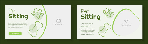 宠物坐椅服务在线横幅模板设置图片下载