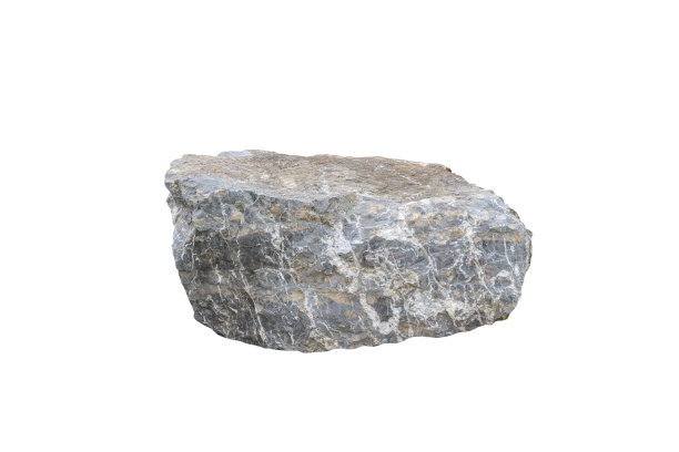 大岩石孤立在白色上。它有剪切路径。图片下载