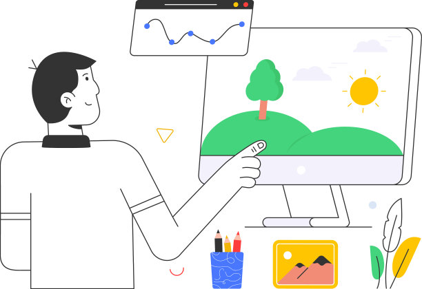 平面风格的视觉设计图片下载