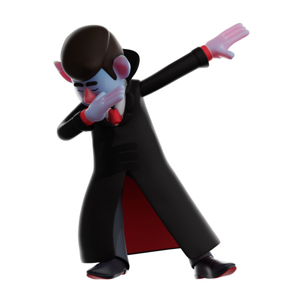 有趣的3d德古拉吸血鬼卡通图片显示图片下载