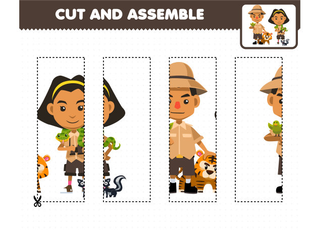 教育游戏为儿童切割练习和图片下载