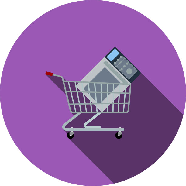 购物车与微波炉图标图片下载