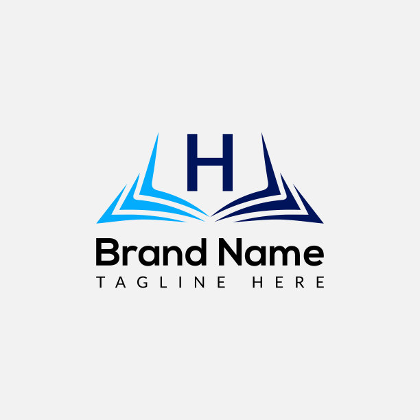 教育标志上的字母h模板打开的书图片下载