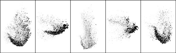 套装爆炸黑色的粒状纹理图片下载