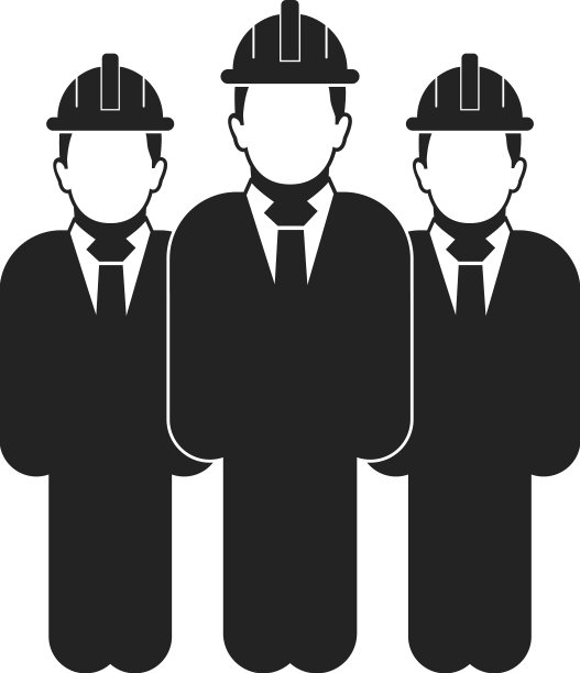站立工程师团队图标扁平风格eps图片下载