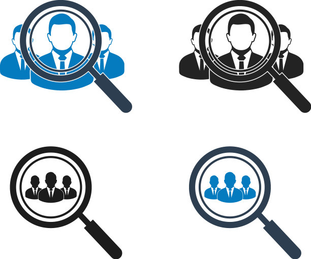 人力资源图标集扁平风格eps图片下载