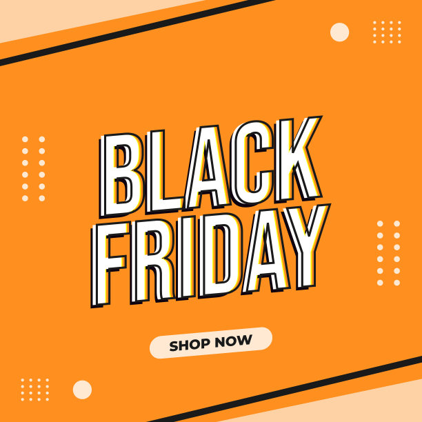 孟菲斯风格的黑色星期五促销横幅图片下载