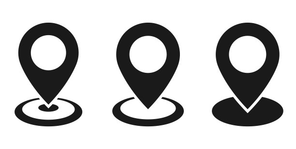 地图引脚图标矢量集合。图片下载