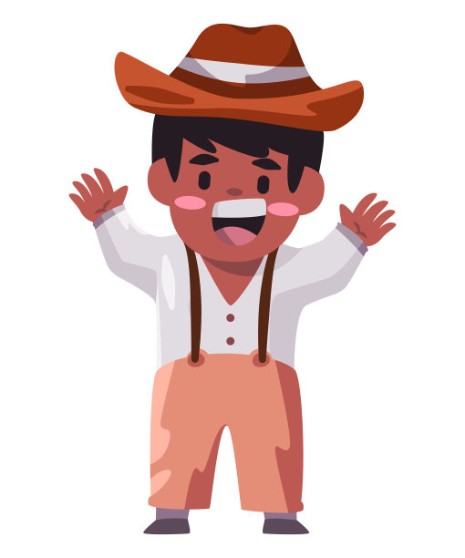 农场工人孩子戴牛仔帽的孩子美国农场工人图片下载