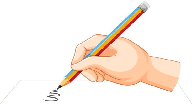 人的手用铅笔画涂鸦图片下载