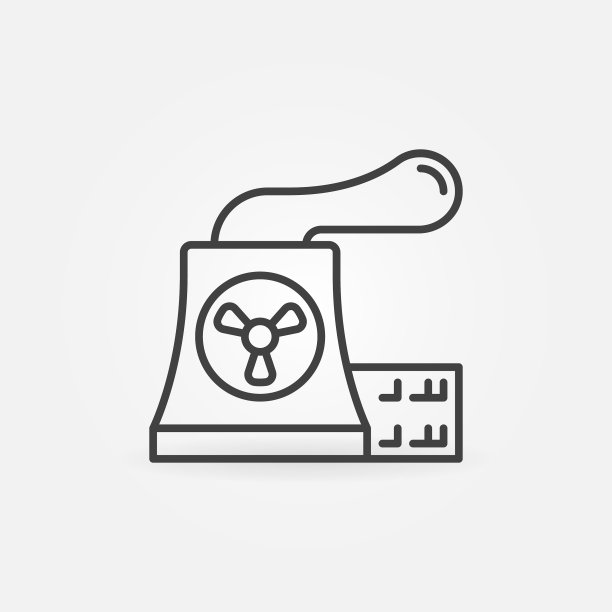 核污染线性概念图标图片下载