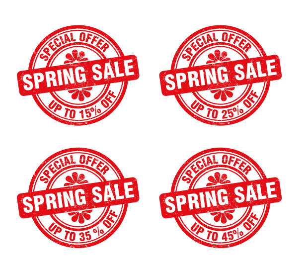 春季大甩卖垃圾邮票标志，售价高达15英镑图片下载