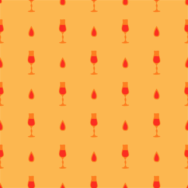 白酒玻璃的无缝花纹设计非常适合图片下载