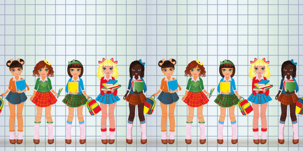 回到学校年轻的女朋友女孩在学校u图片下载