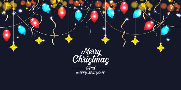 用五颜六色的挂饰迎接圣诞图片下载