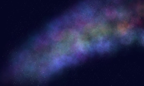 太空背景有闪亮的星星，一个有星尘的多彩的宇宙，和无尽的宇宙和星夜。图片下载