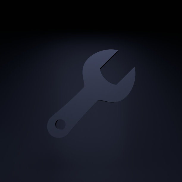 扳手图标。3 d渲染插图。图片下载