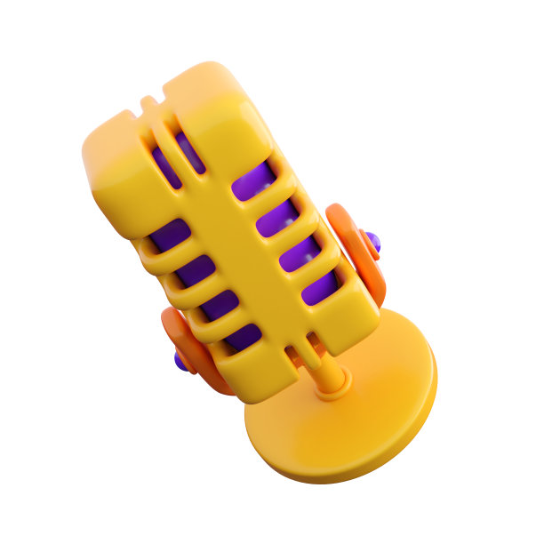 3 d复古的麦克风图片下载