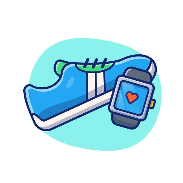 鞋子和手表卡通图片下载