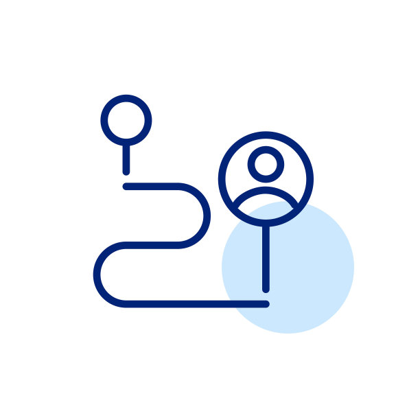 导航路径的轮廓。用户路线。像素完美，可编辑的笔画图标图片下载