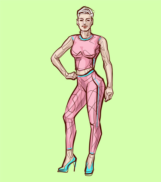 健身女人摆姿势性感女人身材美丽图片下载