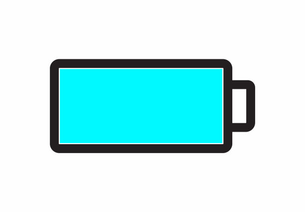 平坦的电池栏图标最小的符号图片下载