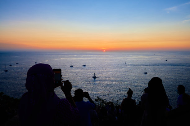 普吉岛，普吉岛，日落图片下载