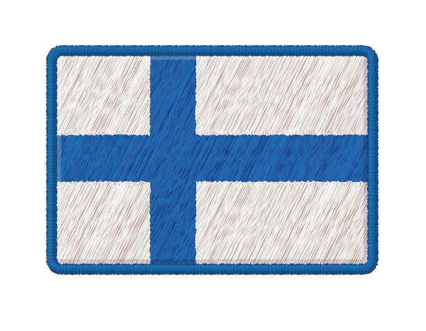芬兰国旗补丁图片下载
