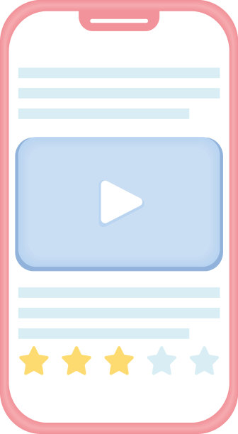 智能手机中的社交媒体播放器图片下载