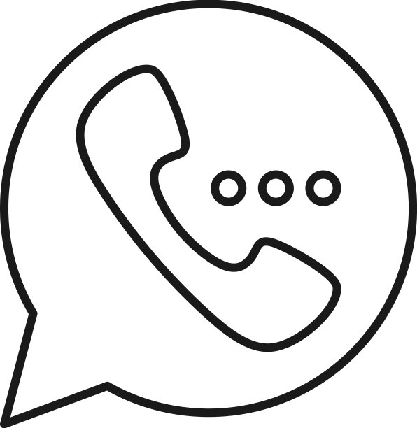 致电线艺术联系我们图标设计模板图片下载