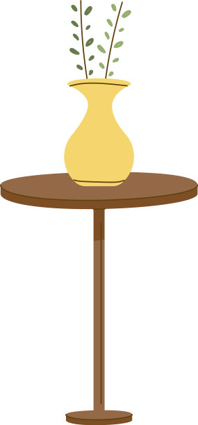 带花瓶的桌子图片下载