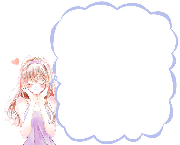 微笑的女人想象着她爱的人图片下载