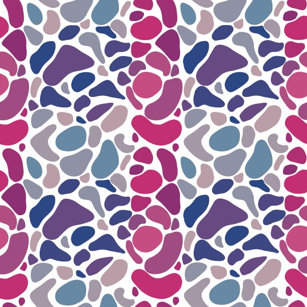 许多五颜六色的鹅卵石，图案无缝衔接图片下载