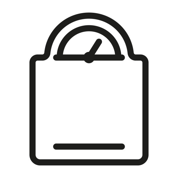 饮食秤线图标。轻量级轮廓插图向量图片下载