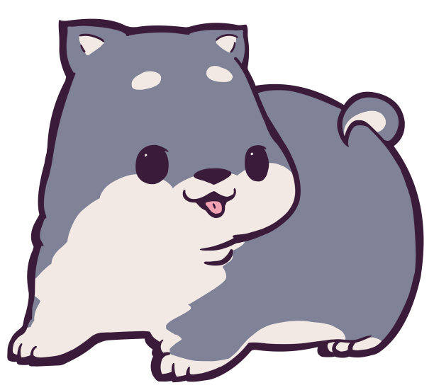 黑色柴犬小狗伸出舌头看着你图片下载