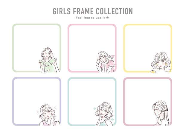 插图材料的一个自然的女人图片下载