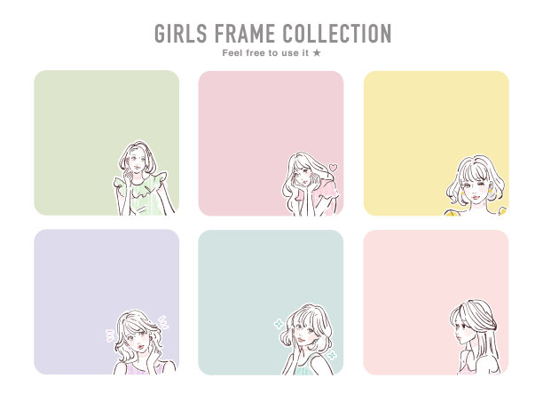 插图材料的一个自然的女人图片下载