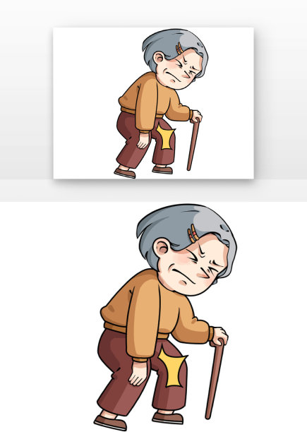 老人骨质增生腿部疼痛图片下载