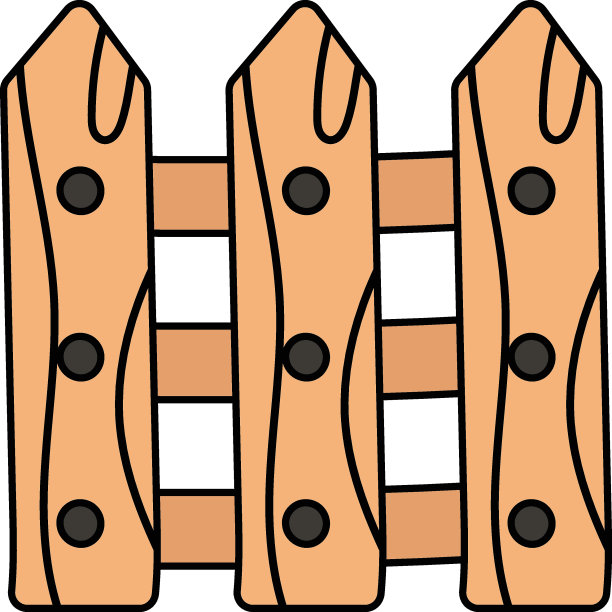 秋叶矢量图标设计，秋季或秋季活动符号，干燥天气标志，温带气候元素库存插图，木制花园栅栏和门的概念图片下载