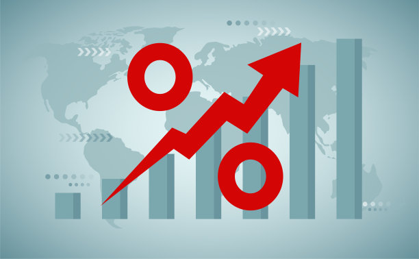 利率、税收或增值税增加，贷款和抵押贷款利率上升趋势，投资利润或股息上升的概念图片下载