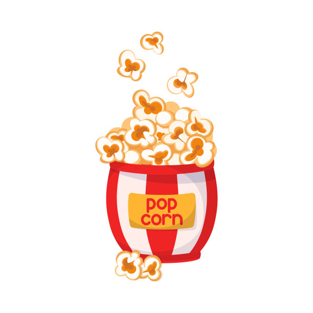 一大桶爆米花图片下载